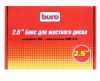 "BURO Бокс на USB 2.0 для 2,5"" жёсткого диска IDE 100/133, алюминий"