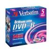 miniDVD-R Verbatim 2.6ГБ, 4x, 5шт., Dual Layer, Slim Jewel Case, (43631), записываемый DVD диск