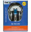 DIALOG M-951HV Наушники 6.2 с регулятором громкости в блистерной упаковке. 8 динамических головок, многоканальное звучание